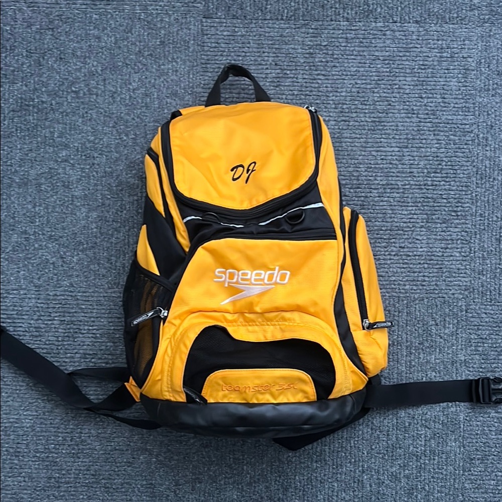 Speedo Yellow and Black Backpack